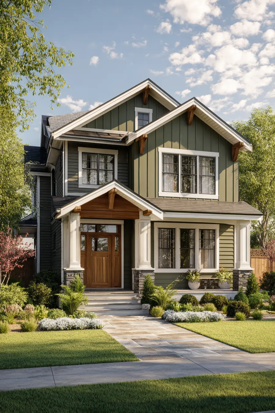 Warm Green with Natural Accents