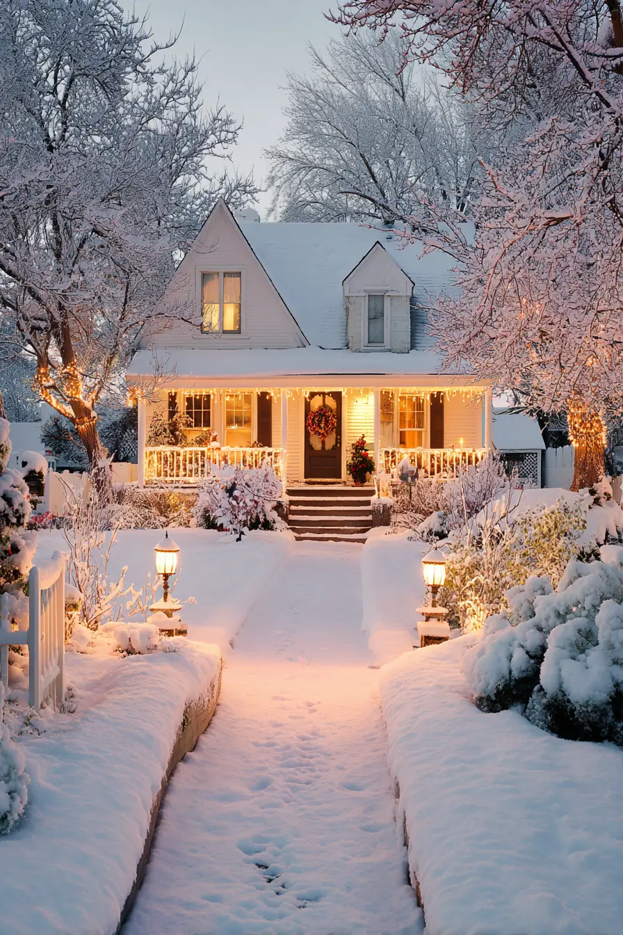 Warm Welcome with Snowy Glow