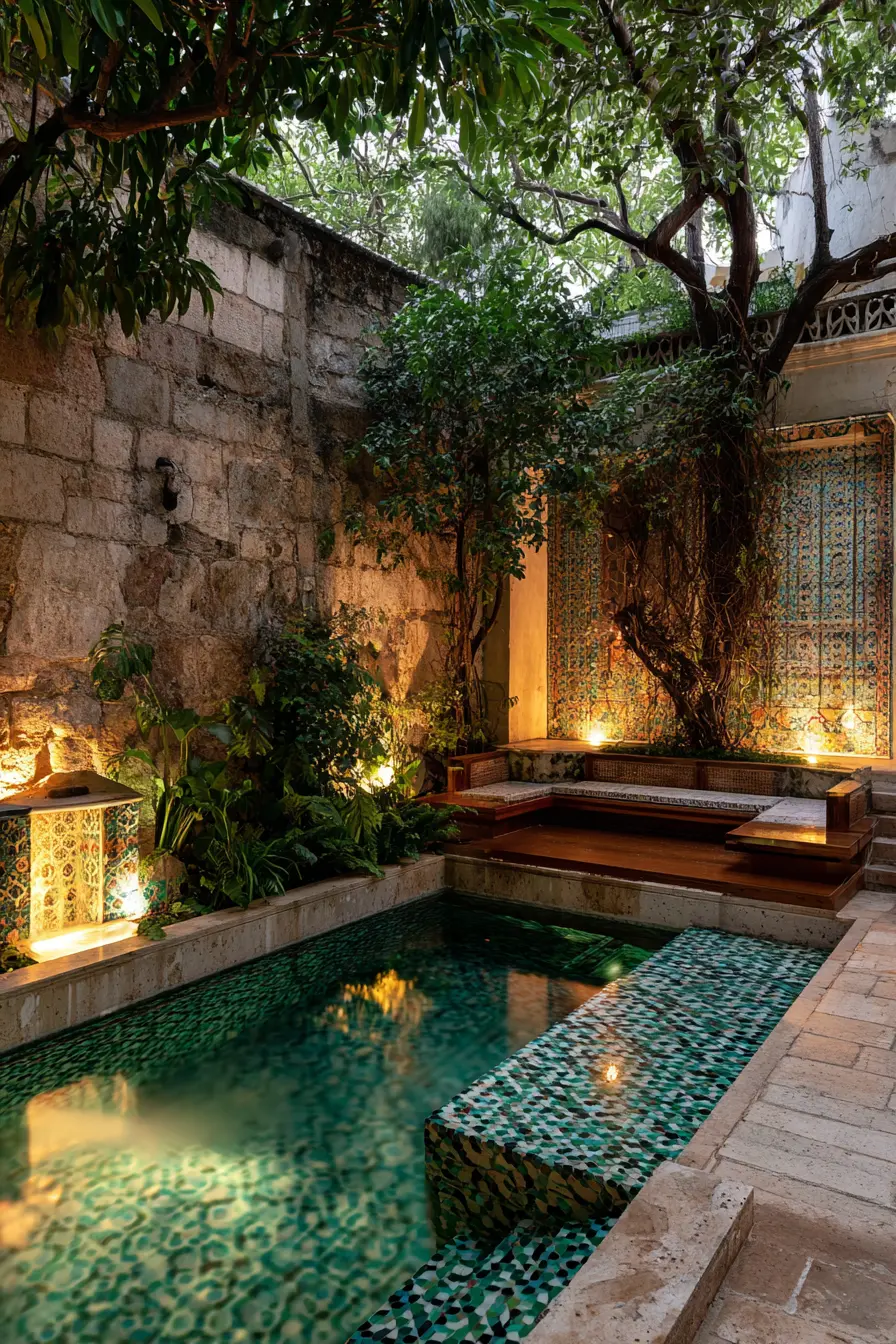 Create a Resort Ambience in a Compact Pool