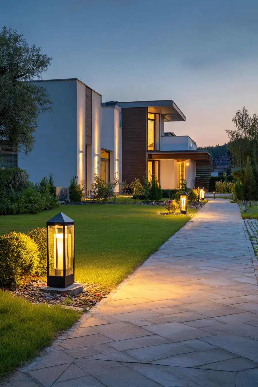 Modern Pathway Glow for Welcoming Ambiance
