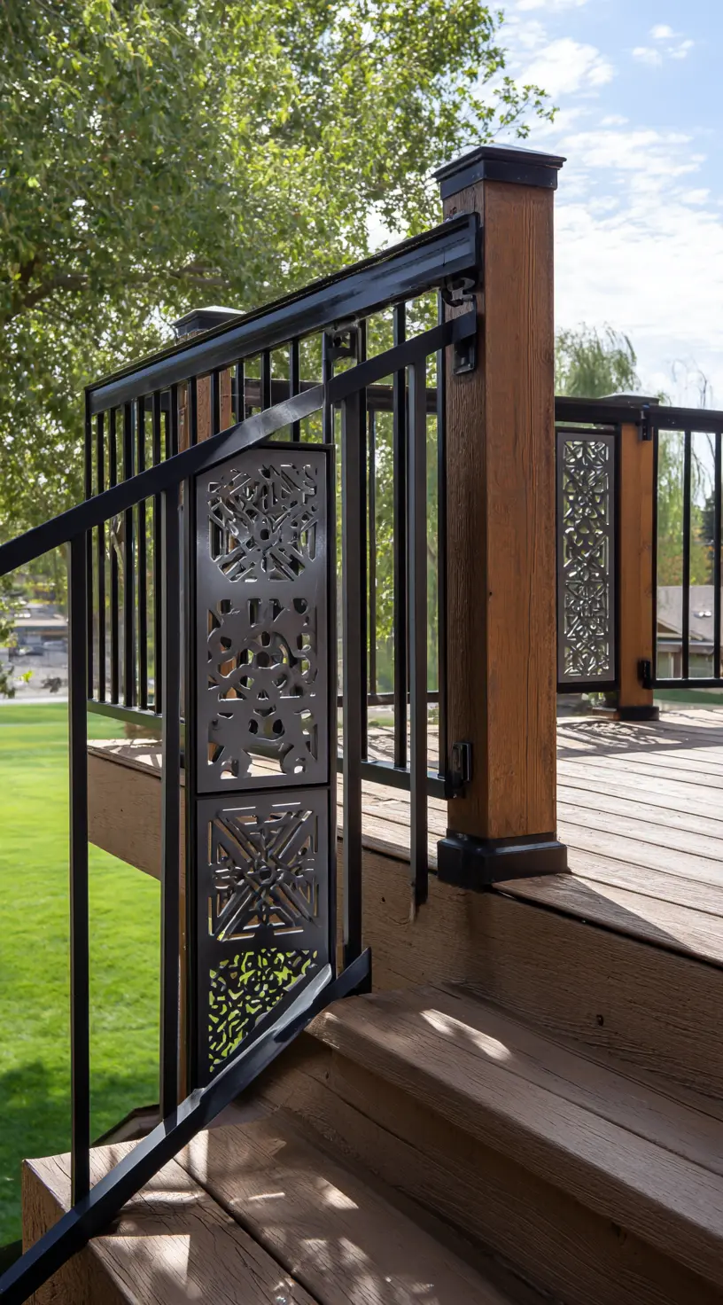 Stylish Deck Skirting with Custom Metal Panels