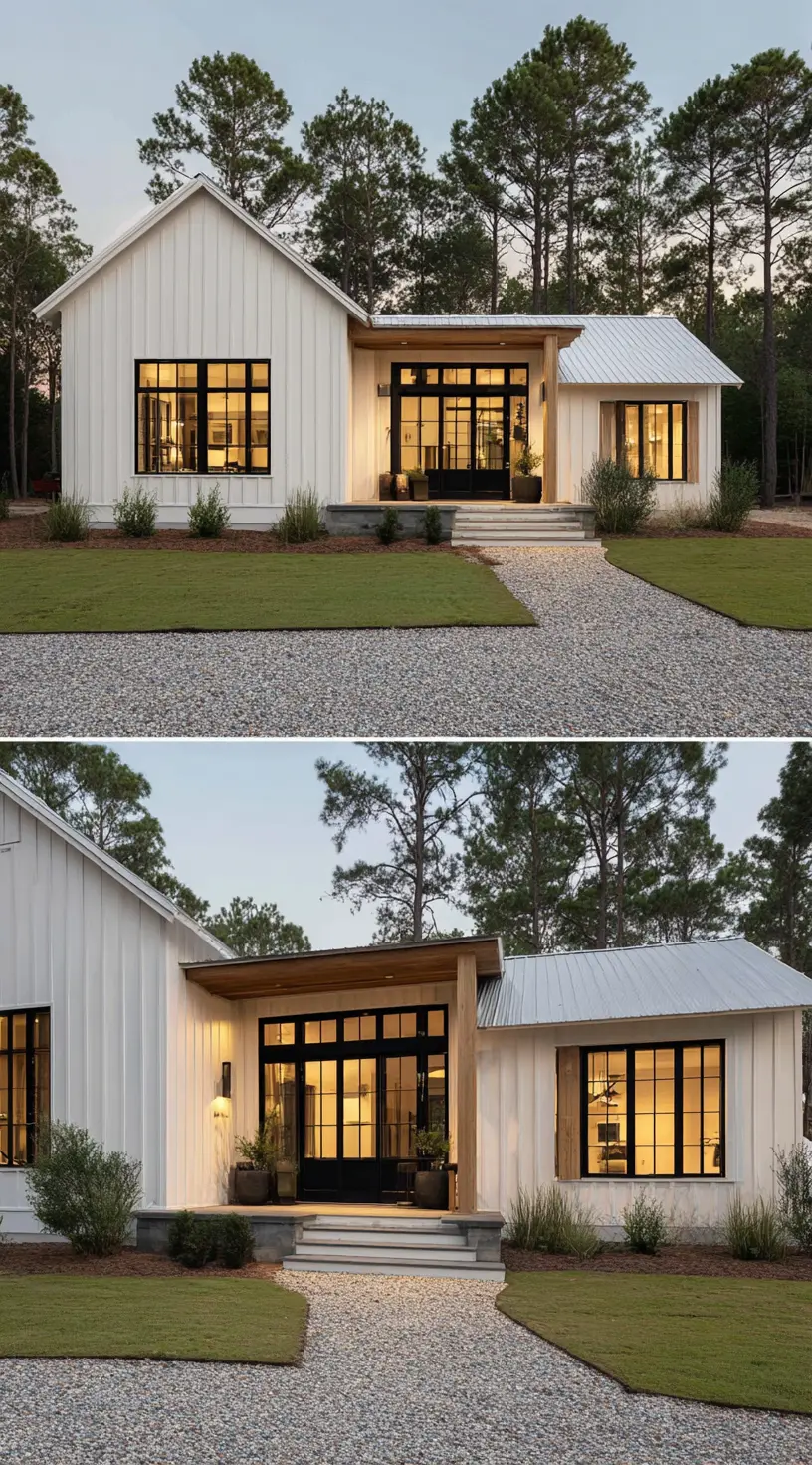 Modern Barn House with Inviting Front Porch
