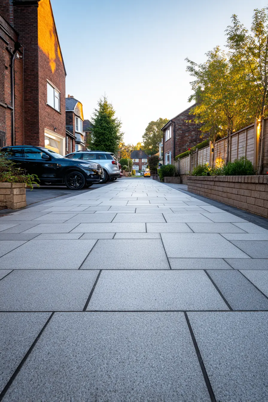 Sleek Modern Block Paving Driveway