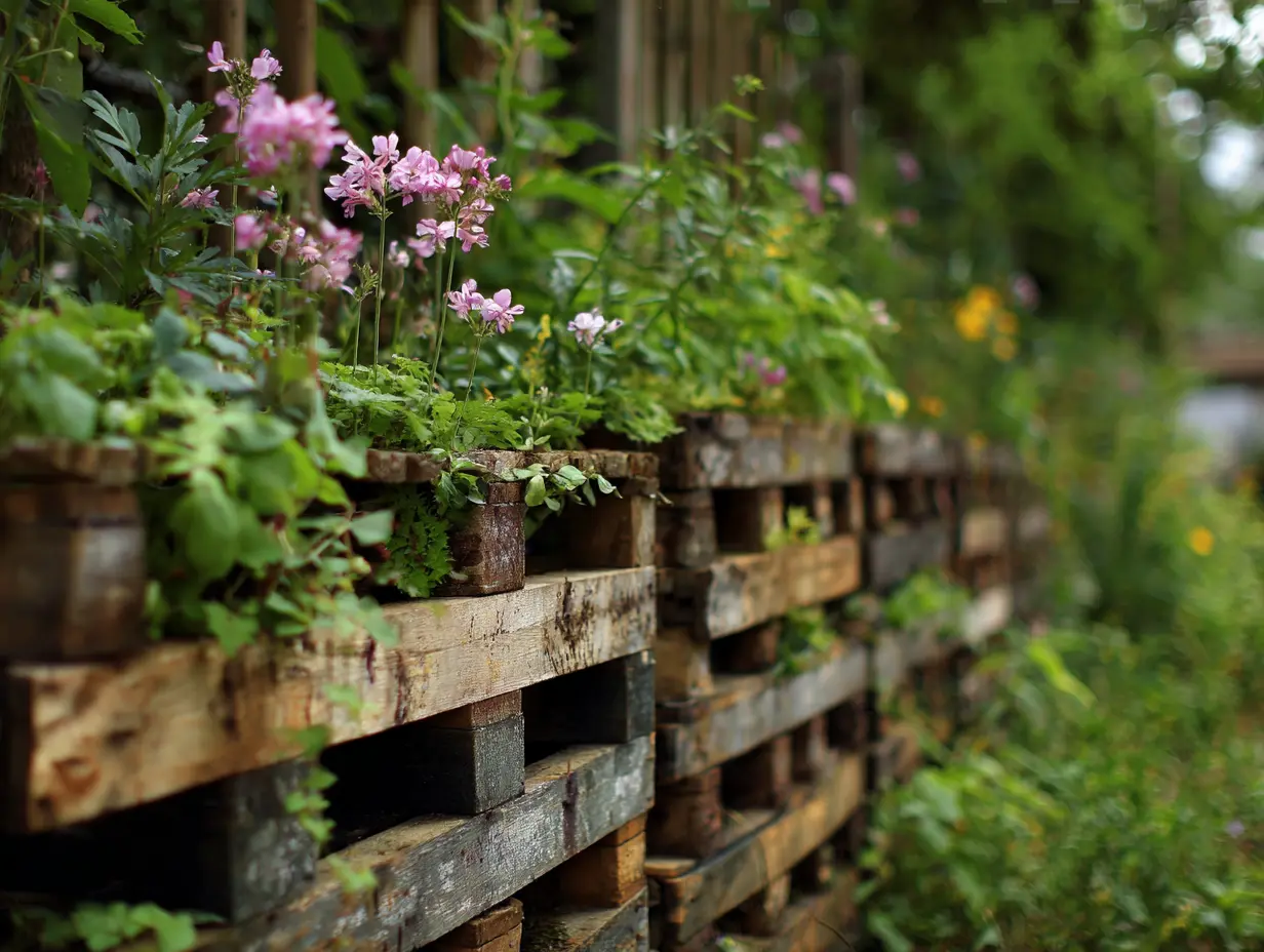 Use Repurposed Wooden Pallets for a Rustic Look