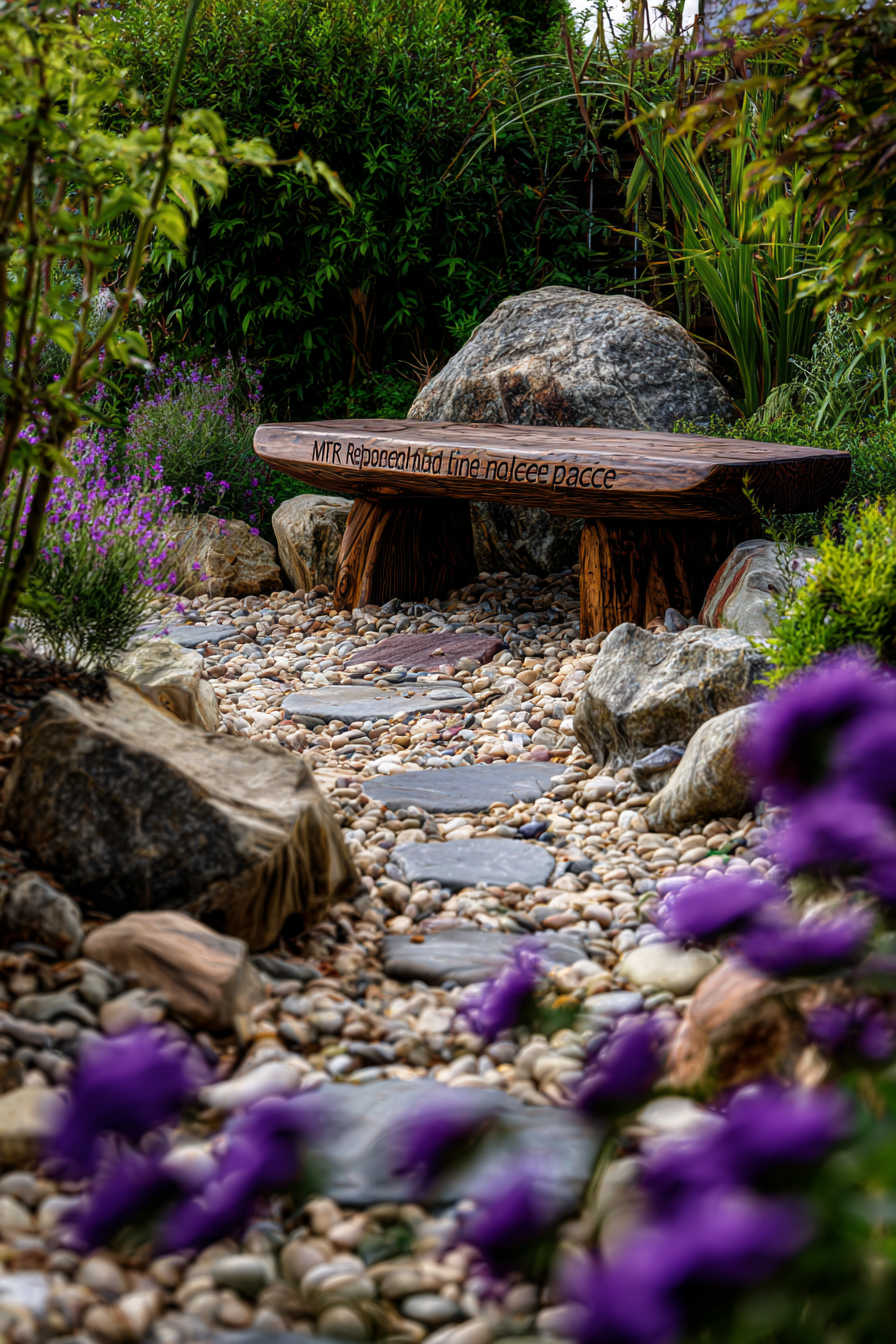 A Resting Spot Shaped by Gravel and Stone
