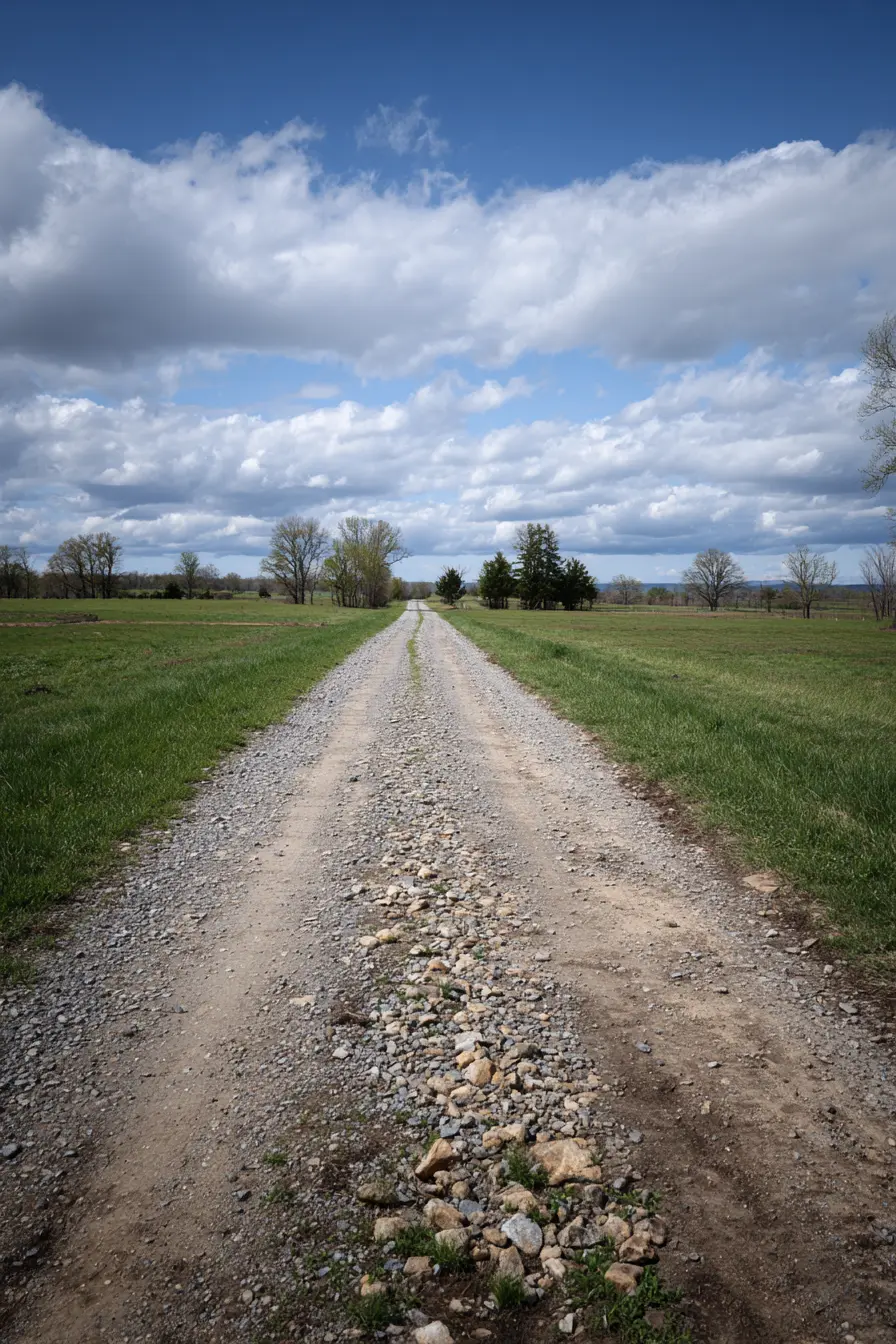 Simple Country Gravel Driveway