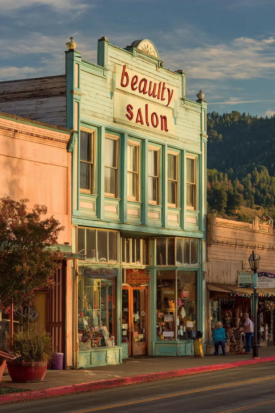 Vintage Salon with Old-Town Charm