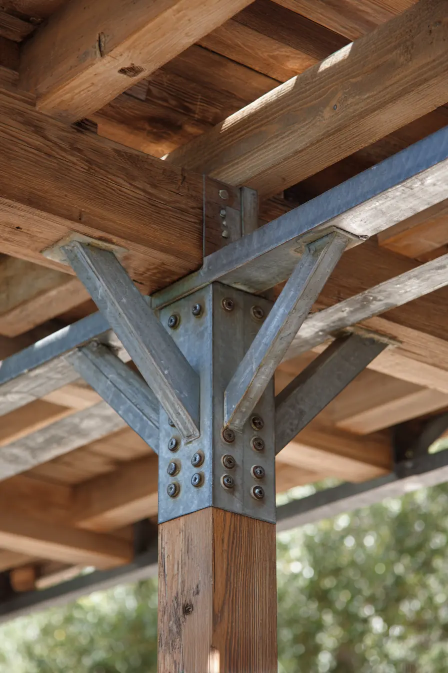 Industrial Touch with Metal Beam Wraps