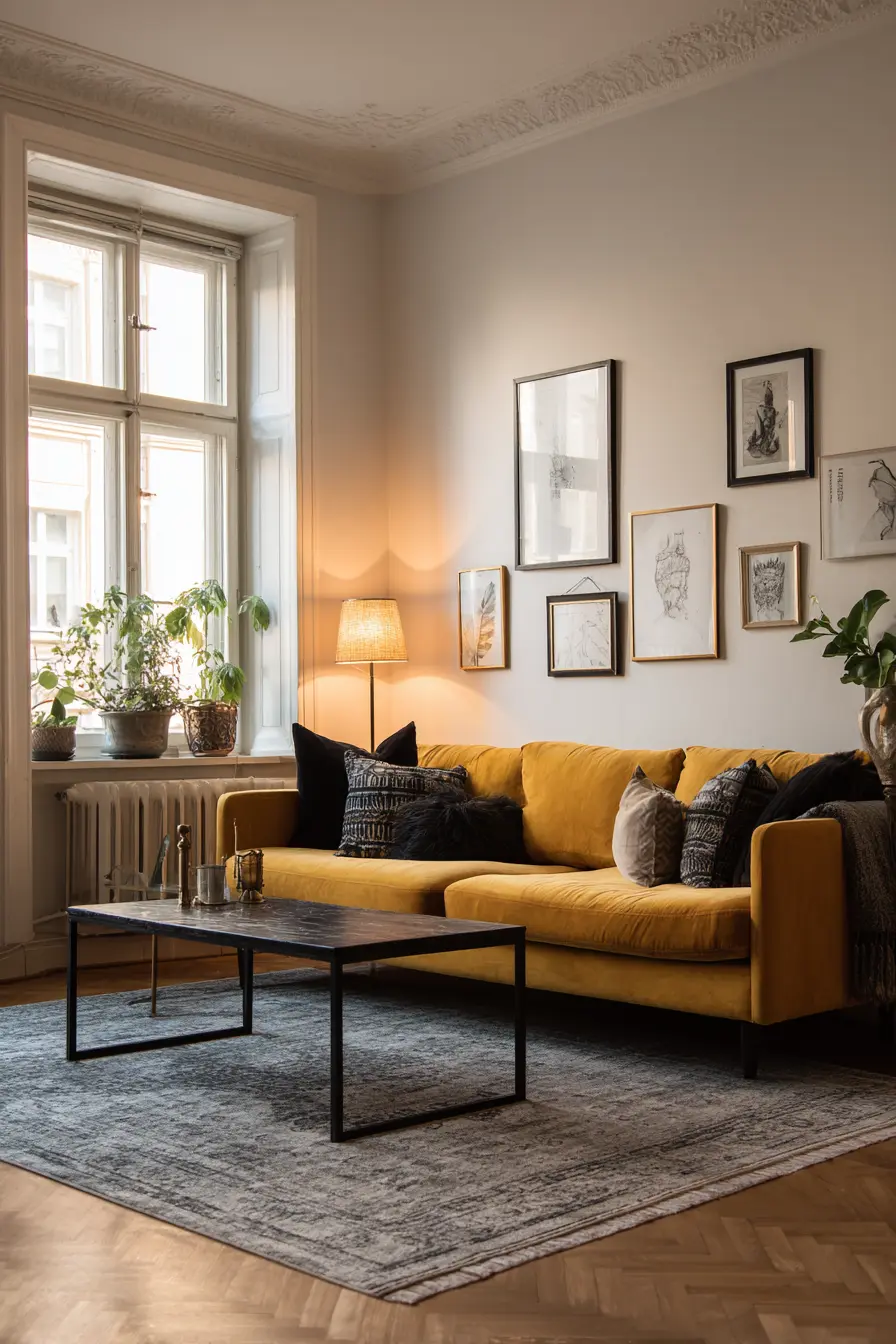Yellow Sofa: A Burst of Joy and Optimism
