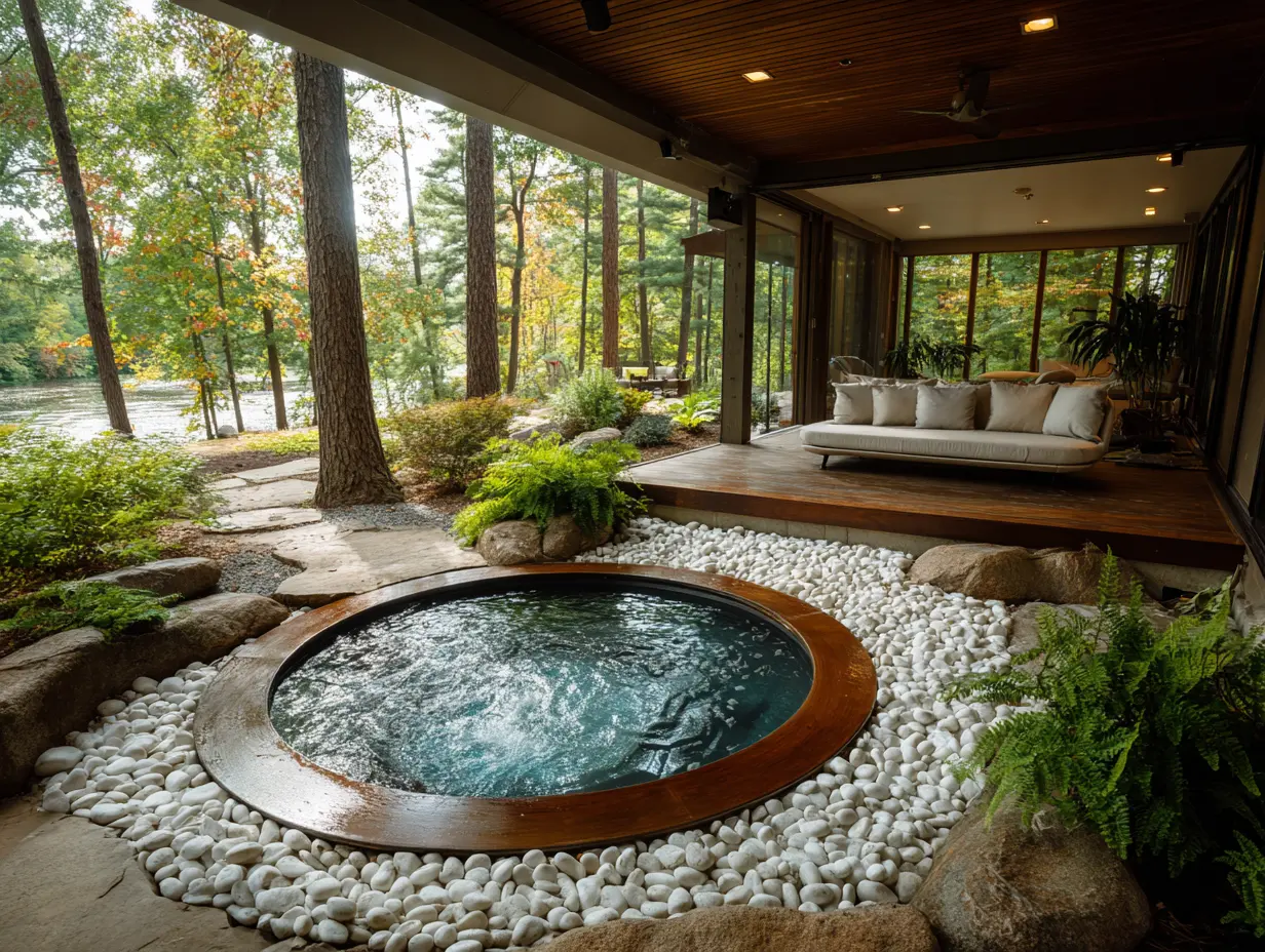Add a Hot Tub Section in the Elevated Pool Area