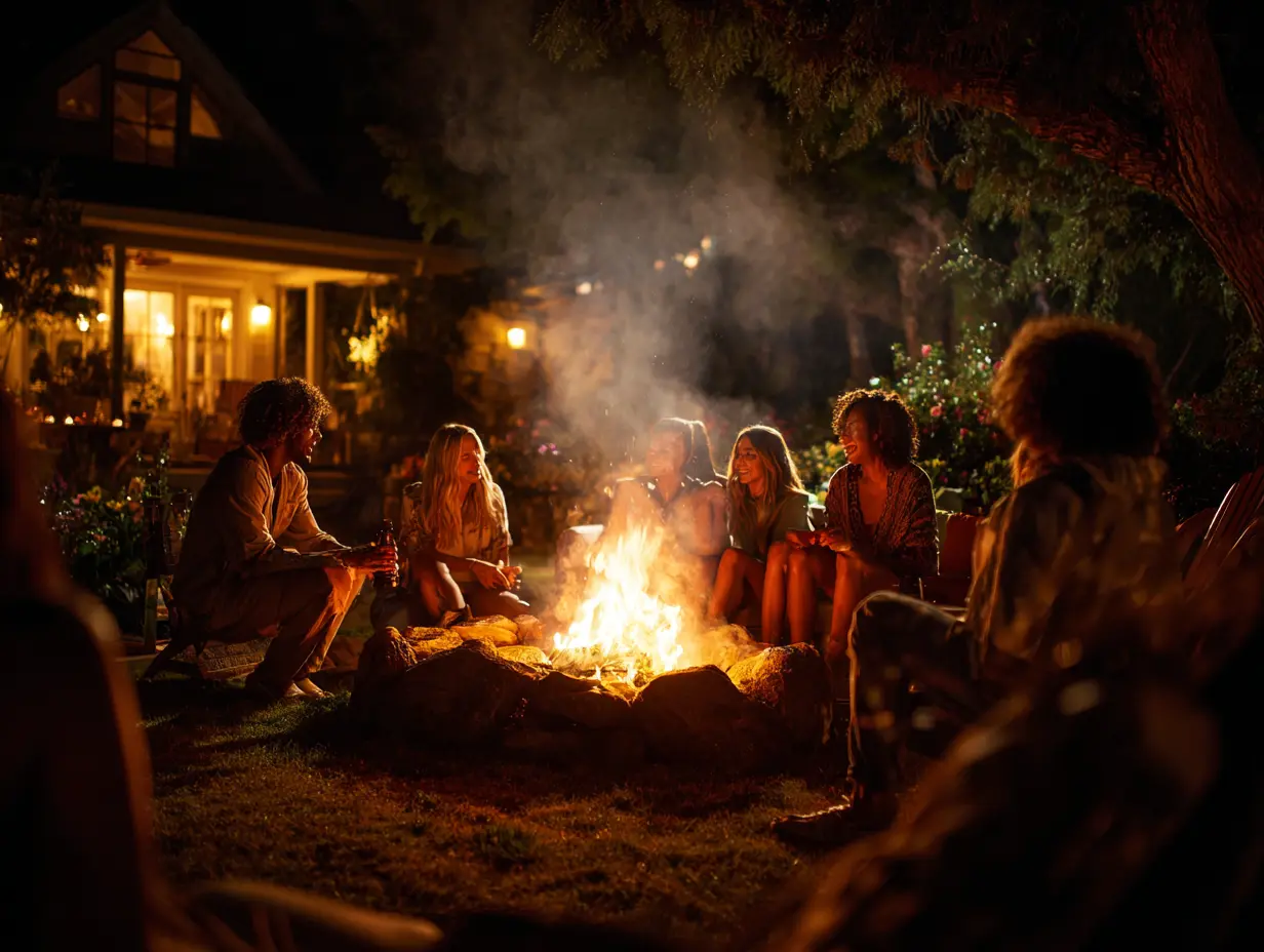 Bonfire and S'mores Bar