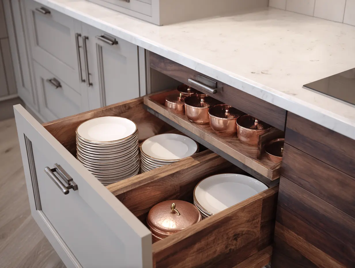 Build a Deep Drawer Organizer to Neatly Store Dishes and Pots