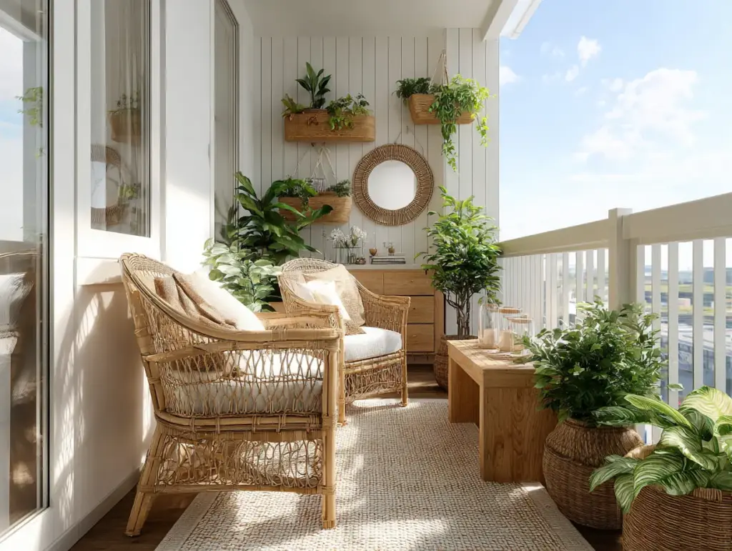 Hang Mirrors to Visually Expand Your Balcony’s Space