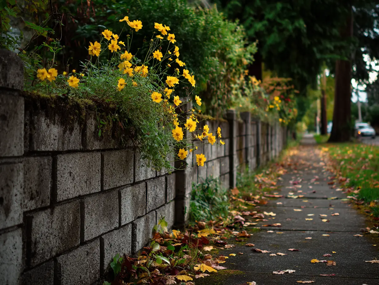 Stack Cinder Blocks for a Creative and Sturdy Fence