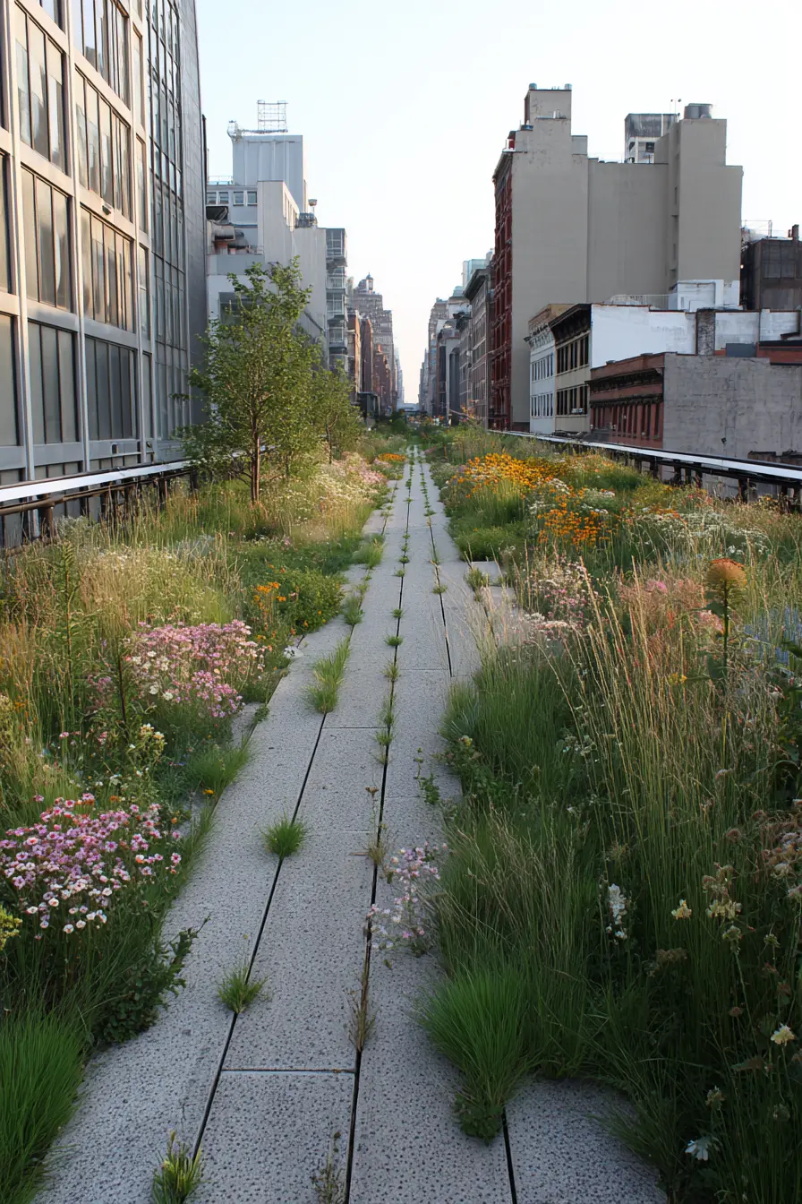 Meadow-Inspired Hellstrip with Natural Growth