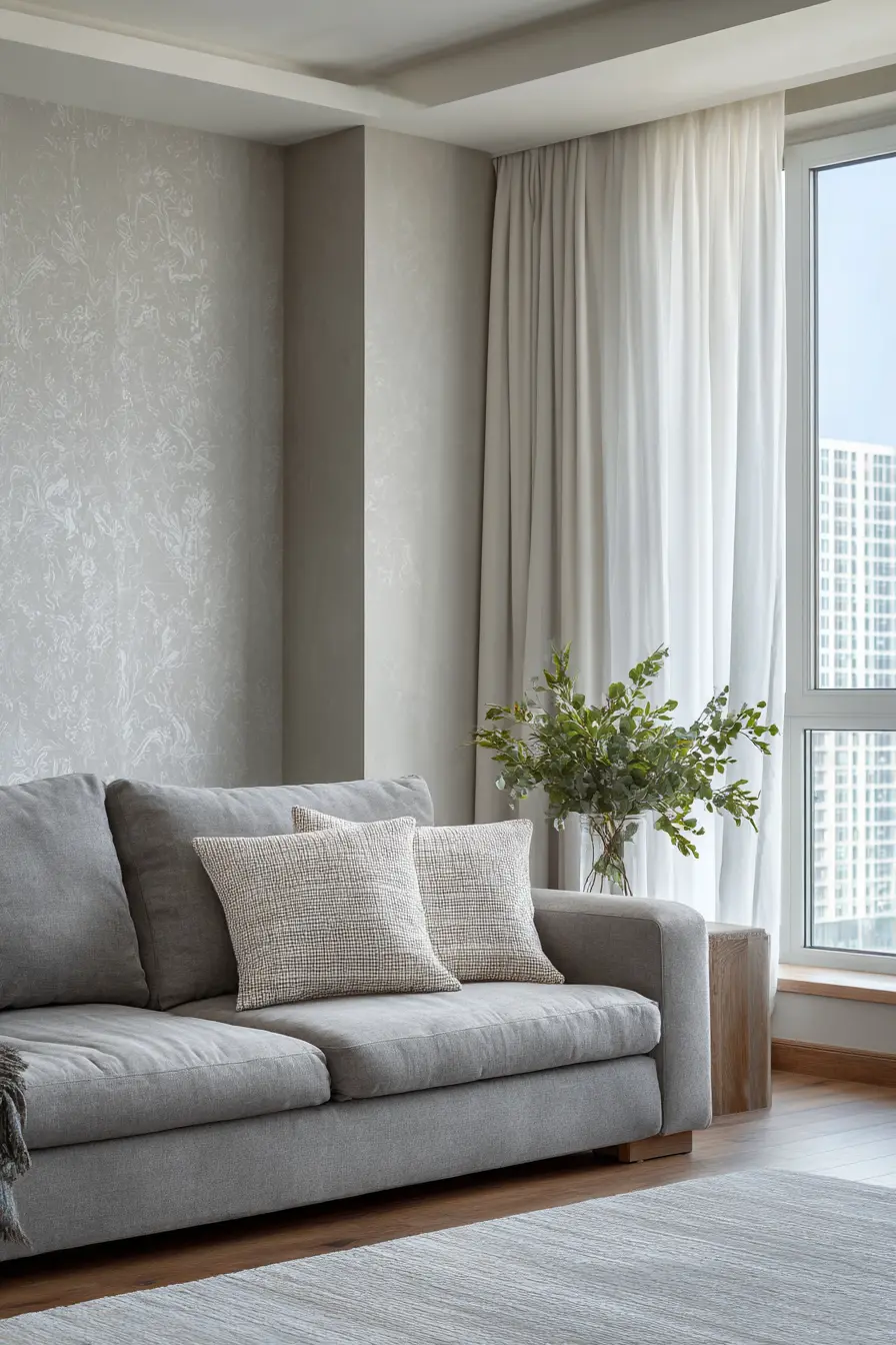 Grey Sofa: A Reflection of Simplicity and Balance