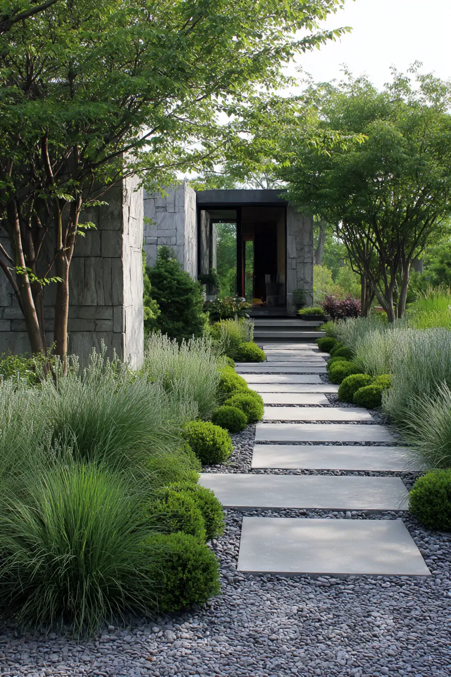 Modern Stepping Stone Pathway