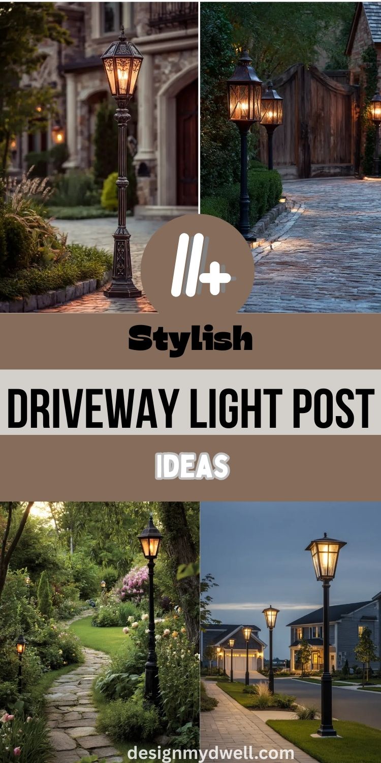 11+ Stylish Driveway Light Post Ideas