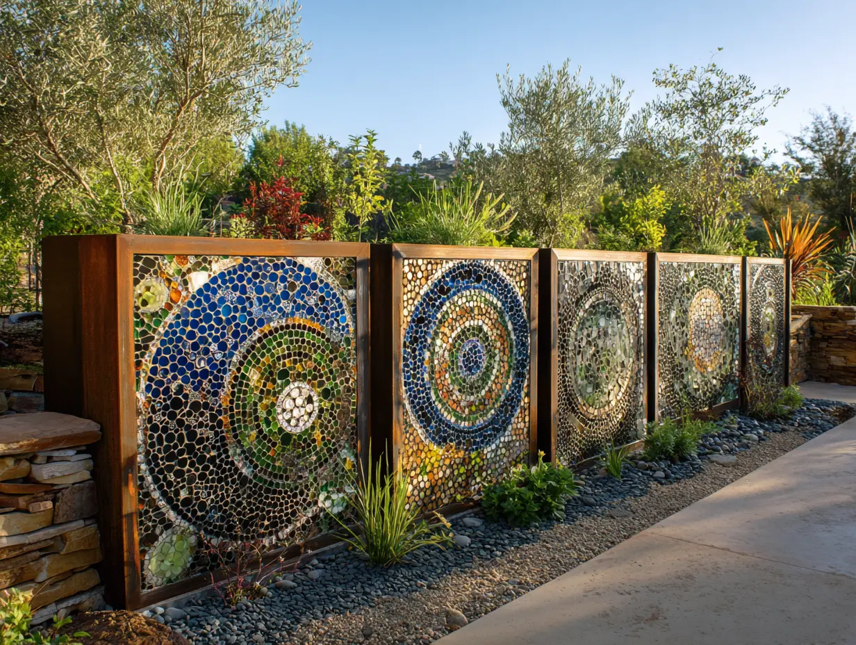Build a Fence With Lively Mosaic Tiles