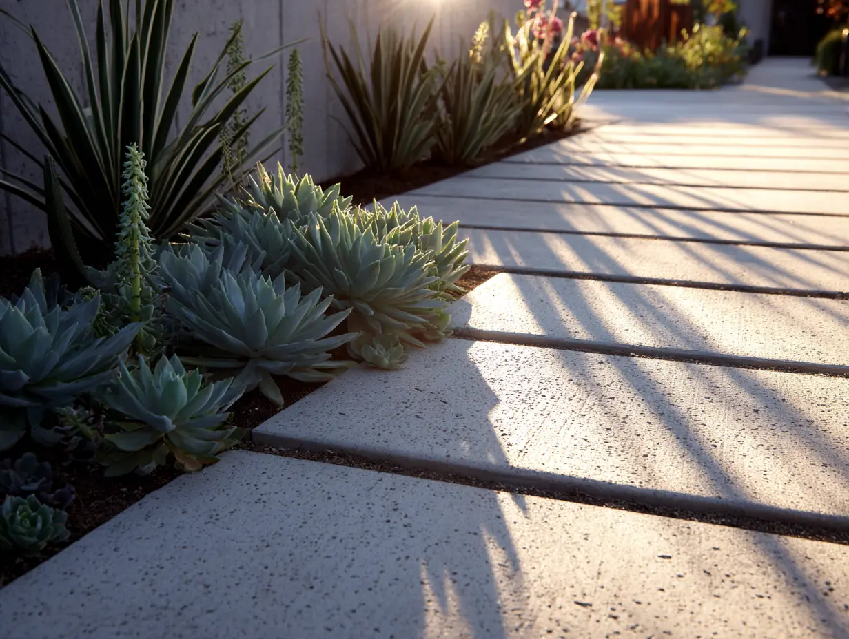 Decorate a Garden Pathway With Succulents