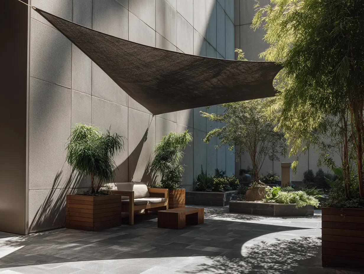 Install a Homemade Shade Sail to Provide Relief From the Sun