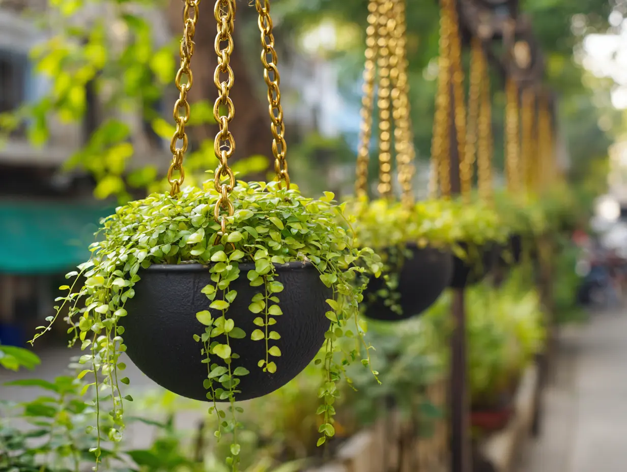 Install a Simple Pulley System to Easily Lower and Raise Plants for Care and Watering