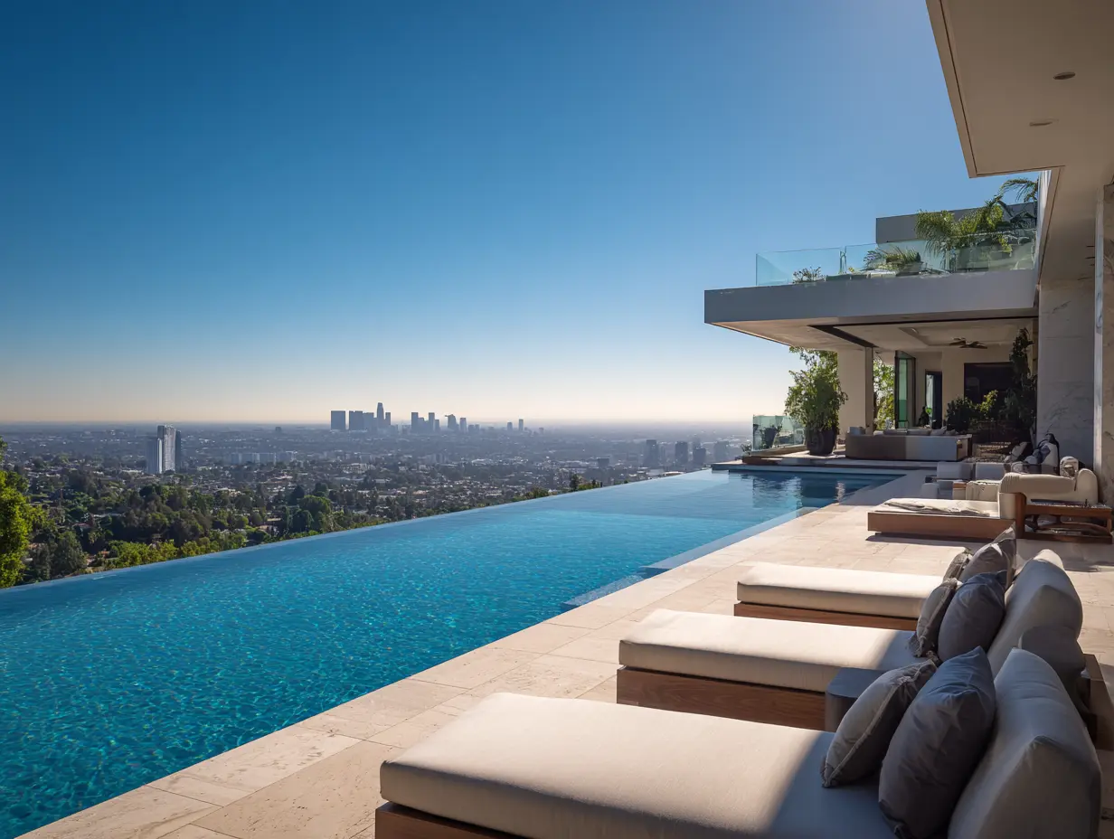 Install the Pool on the Terrace for Panoramic Views