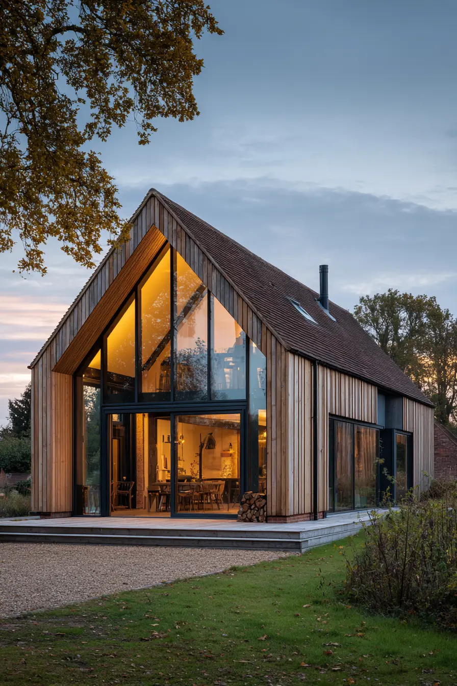 Barn Addition Modern Home