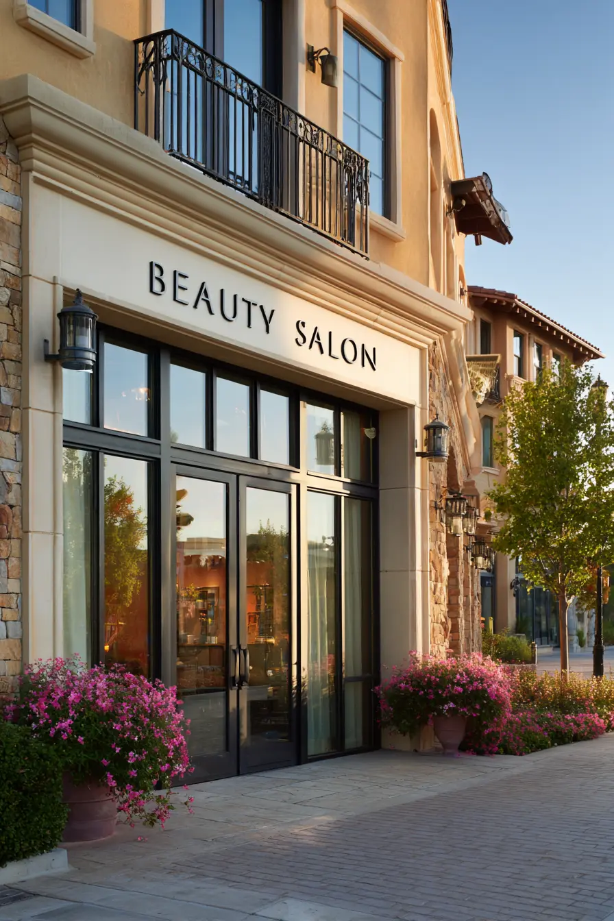 Elegant Salon with Mediterranean Touch