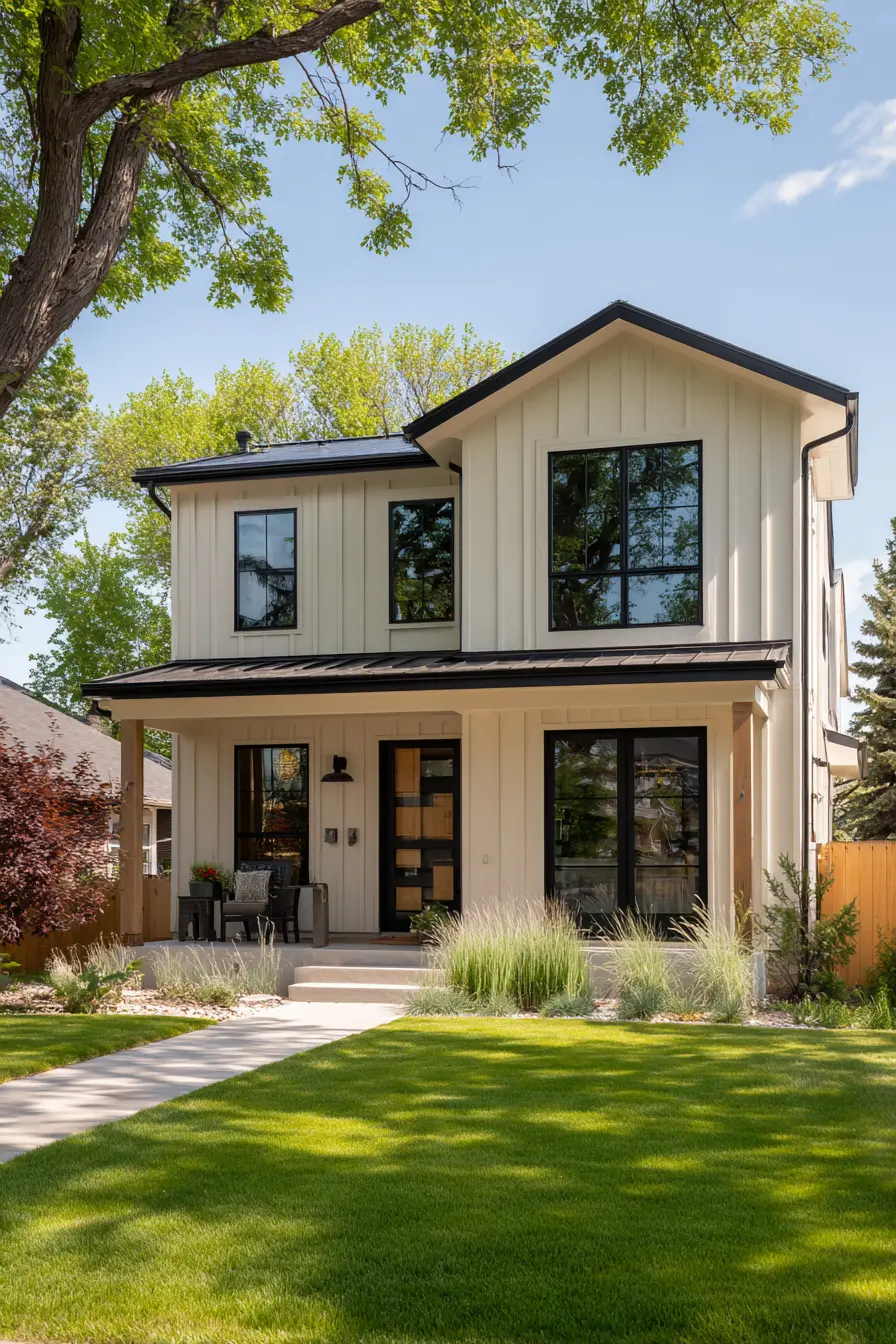 Sleek Farmhouse Style with Board and Batten Siding