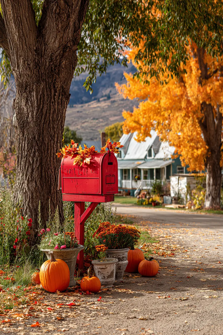 Sleek Black Mailbox with Bold Lettering