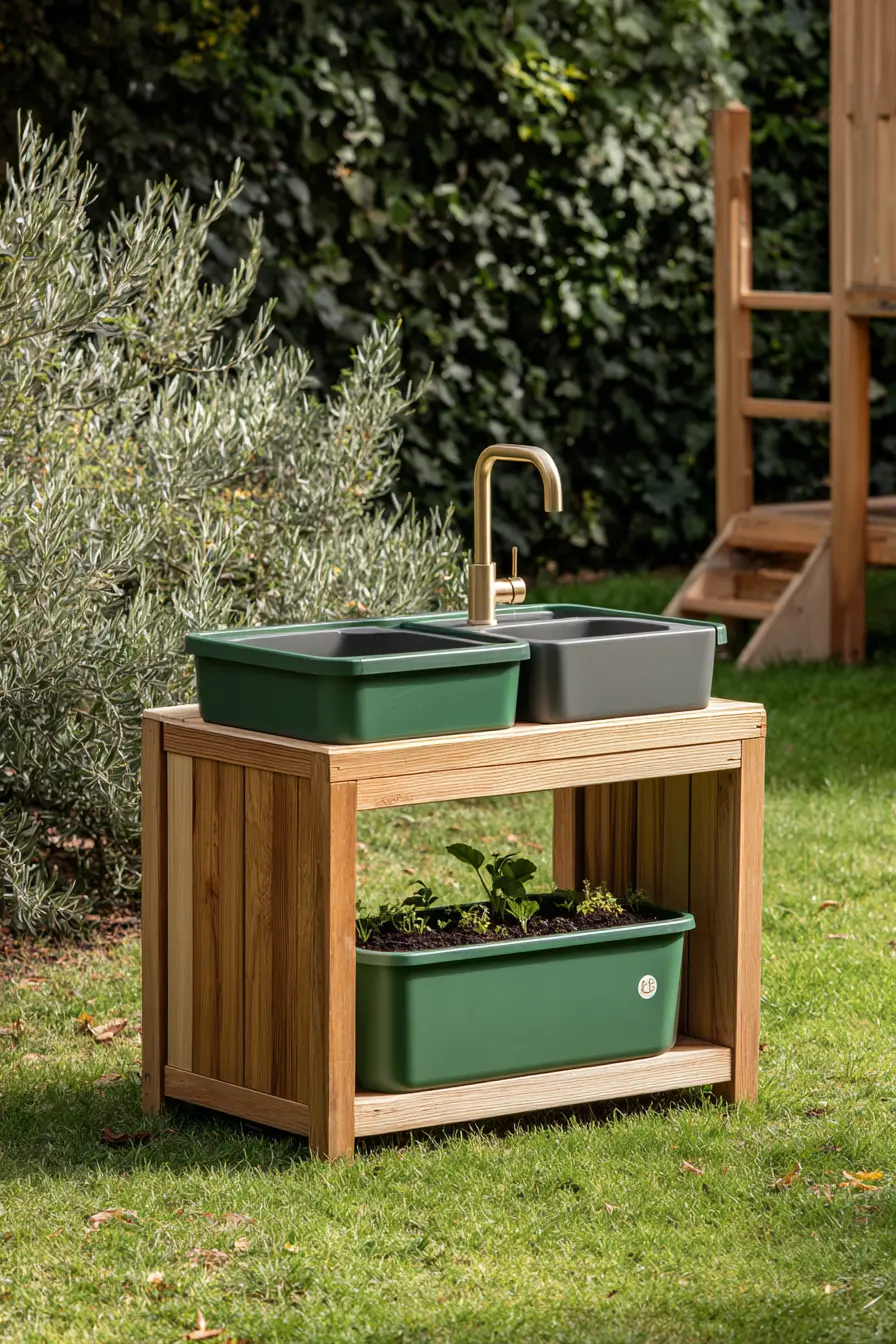 Minimalist Mud Kitchen with Modern Style
