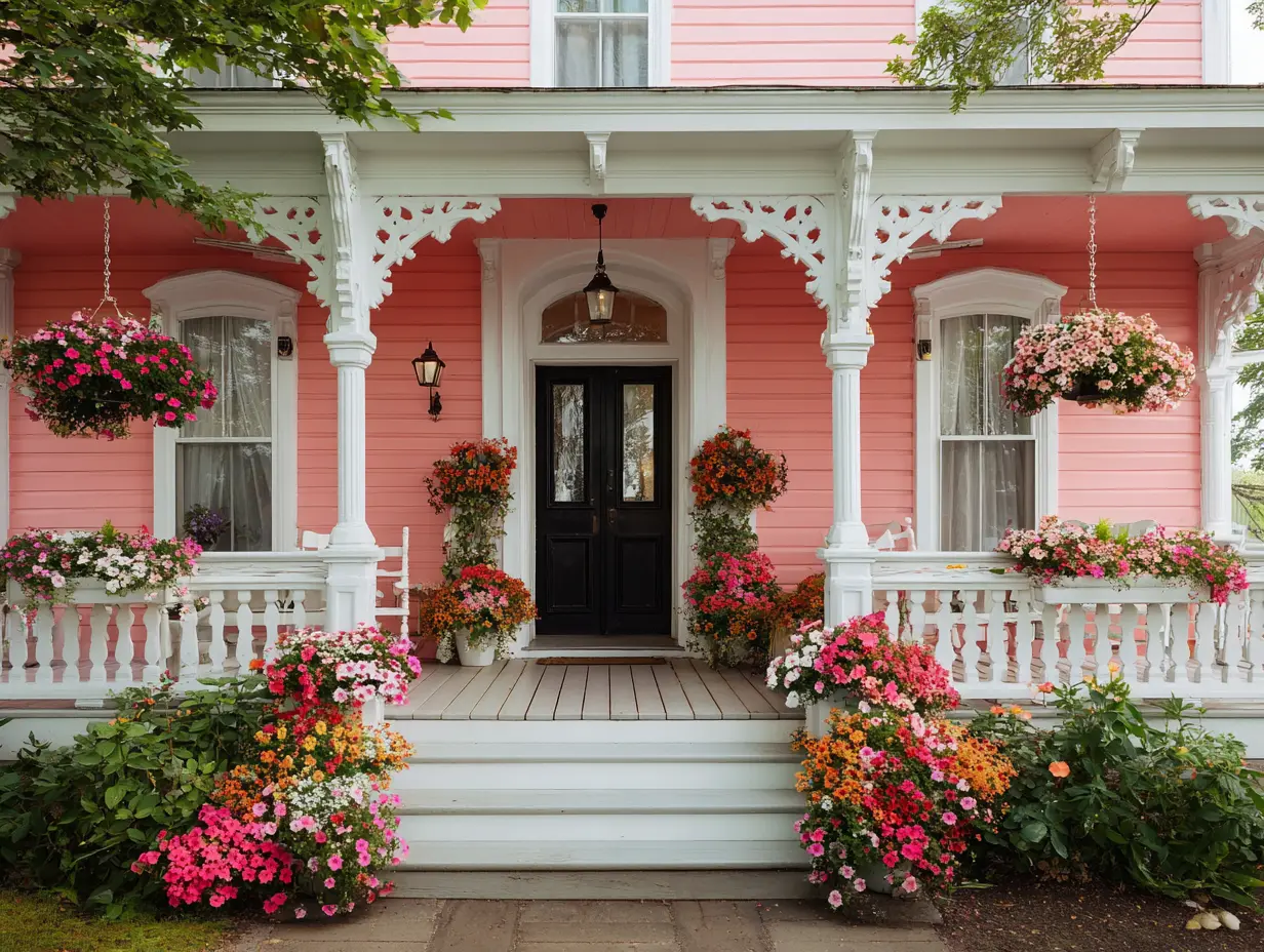 Adopt Monochromatic Schemes for Bold and Dramatic Porch Displays