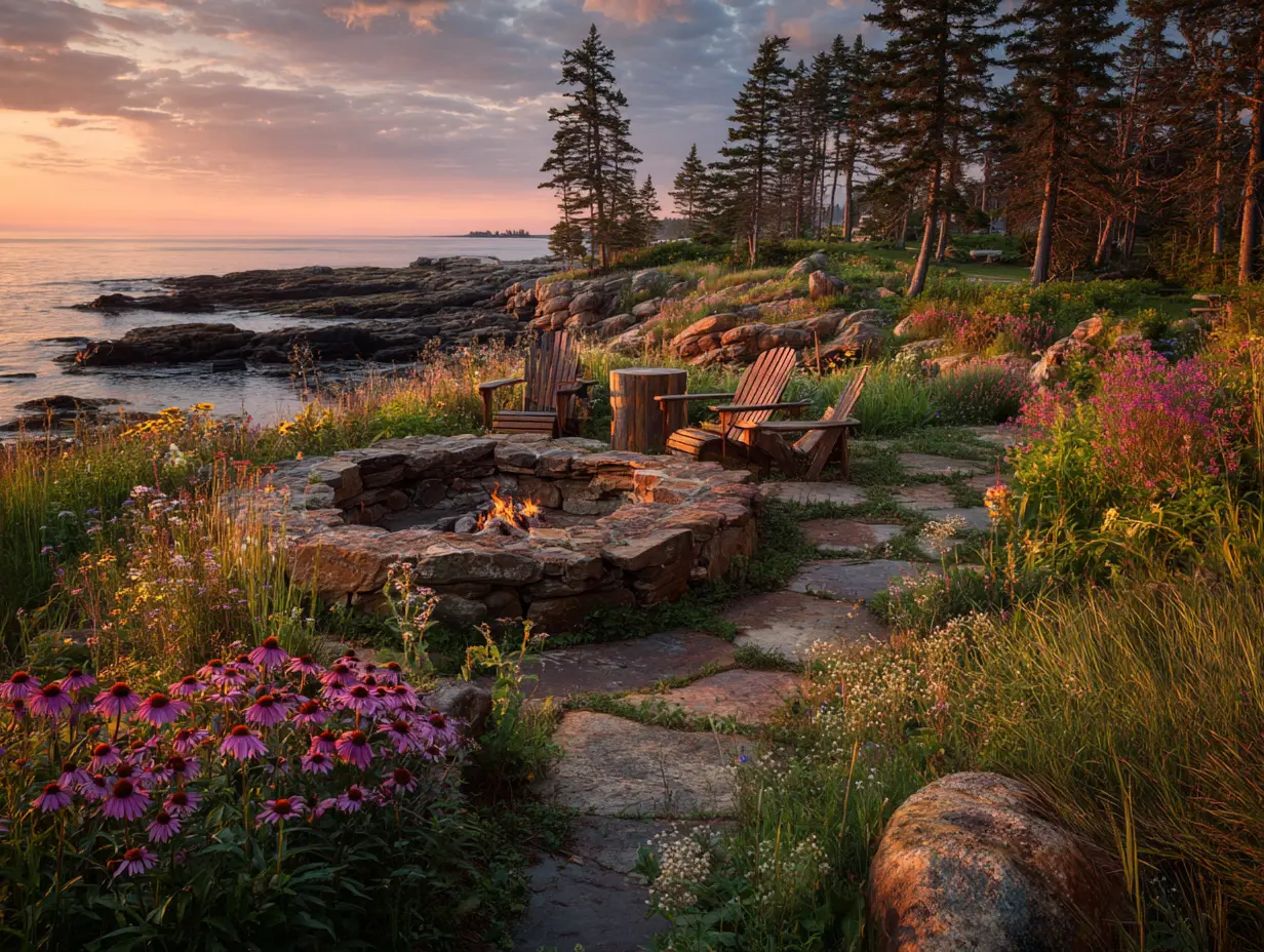 Create a Natural Fire Pit Using Large, Uncut Boulders