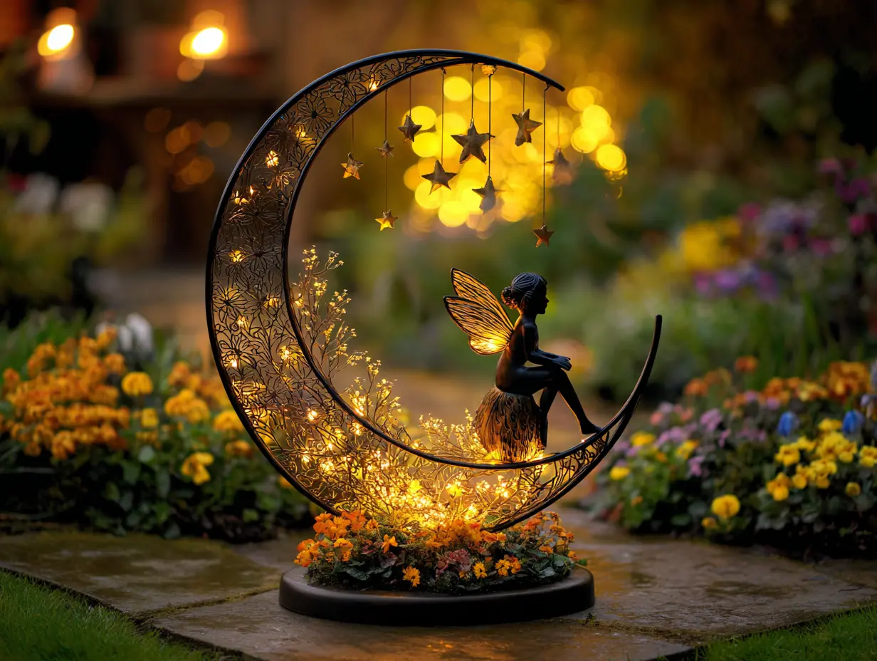 Display Solar Garden Statues