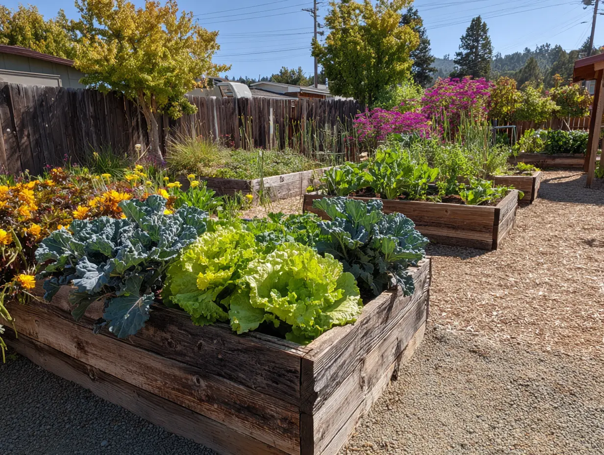 Mix Edibles With Ornamentals in the Raised Garden Bed for Beauty