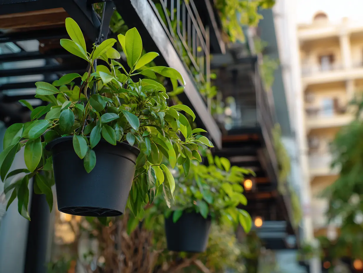 Utilize Balcony Space With Hanging Planters