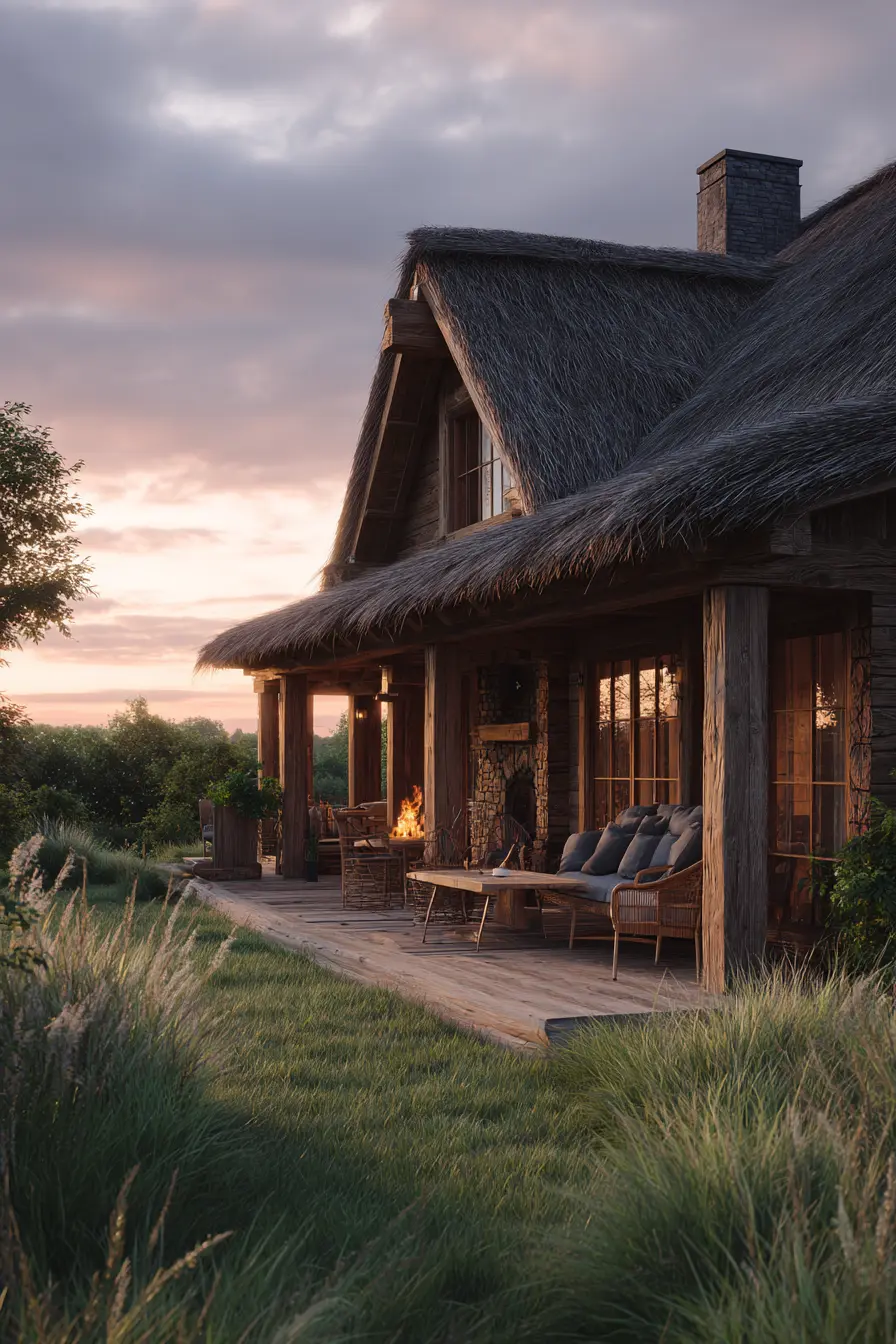 Countryside Retreat with Black Painted Chimney