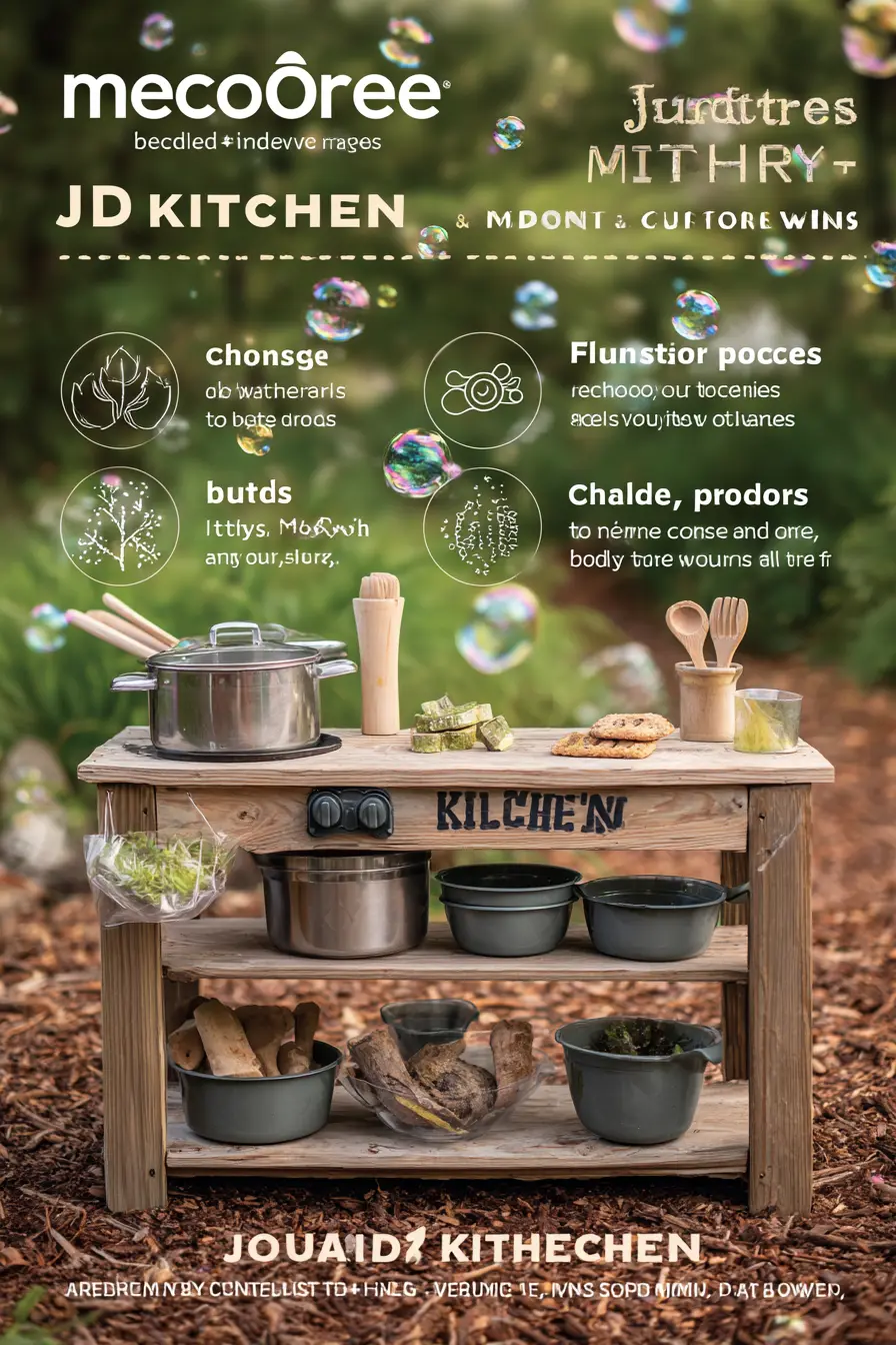 Playful Mud Kitchen with Natural Simplicity