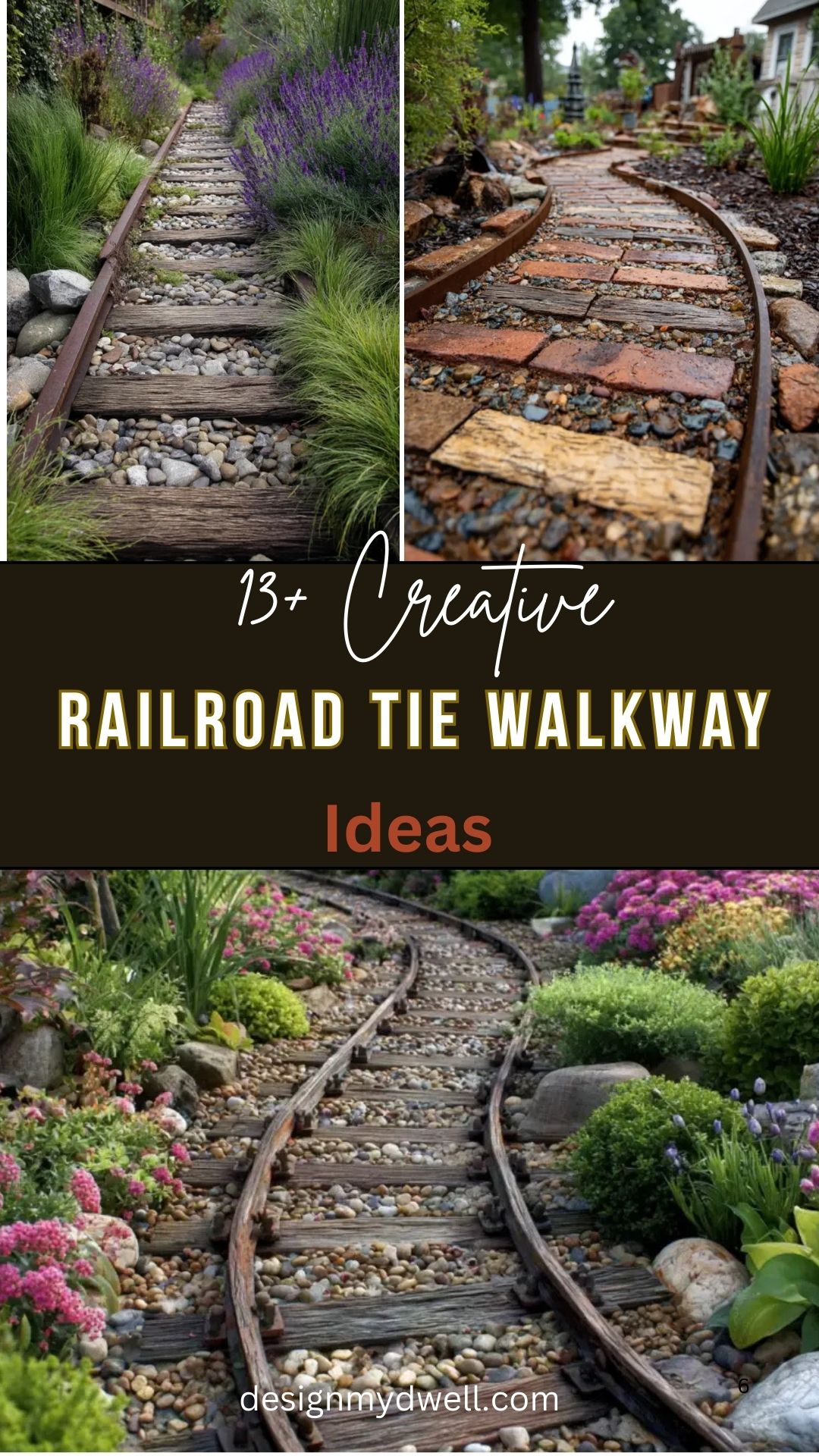 13+ Creative Railroad Tie Walkway Ideas