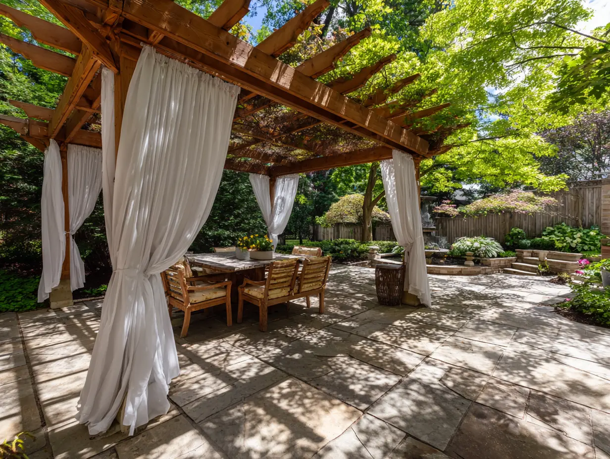 Adorn the Space With Outdoor Curtains