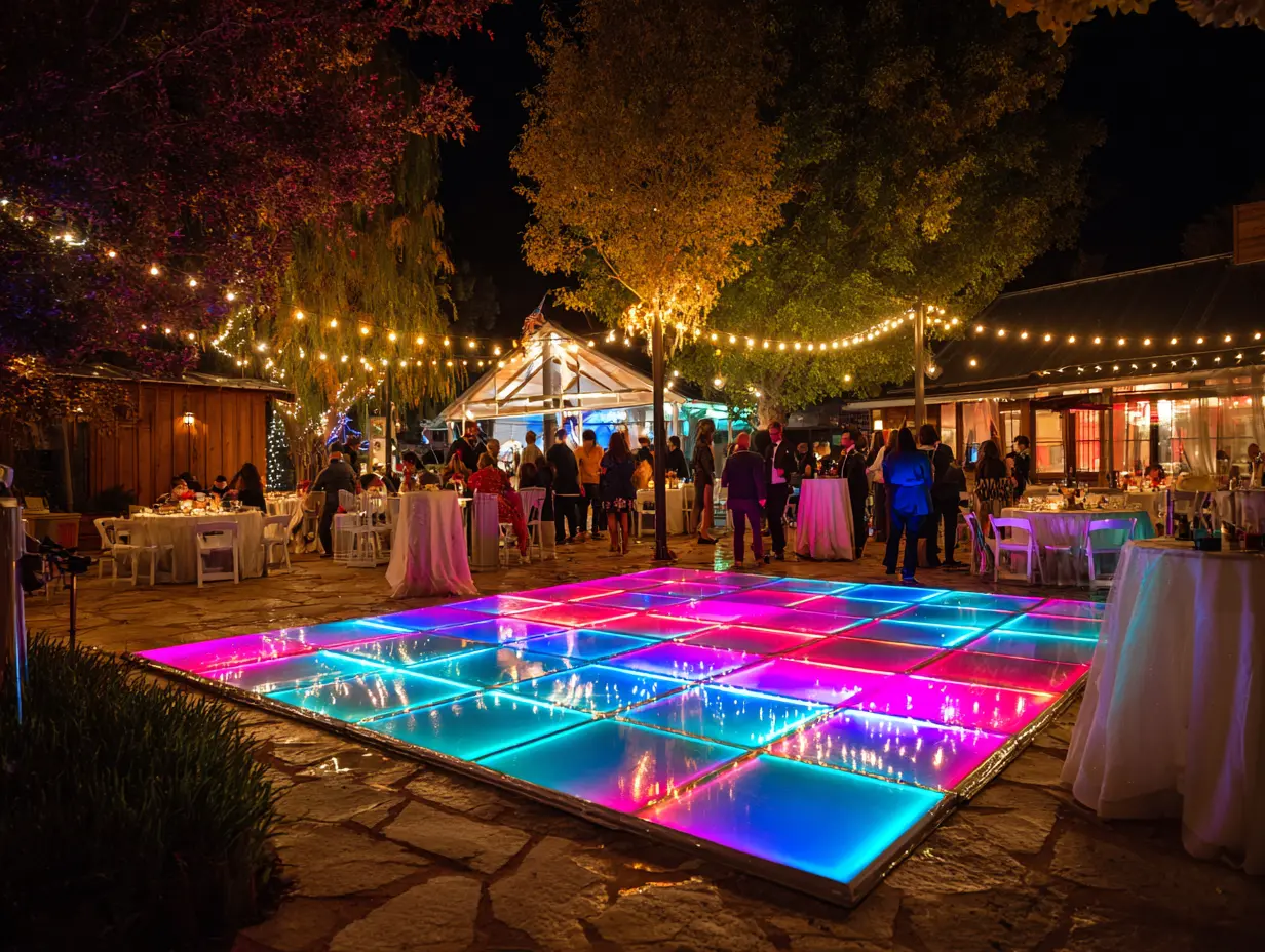 Illuminate the Dance Floor with Colorful Uplighting