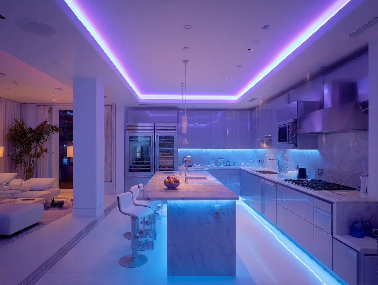 Incorporate an Adjustable Lighting System to Change Color and Intensity Through the Day