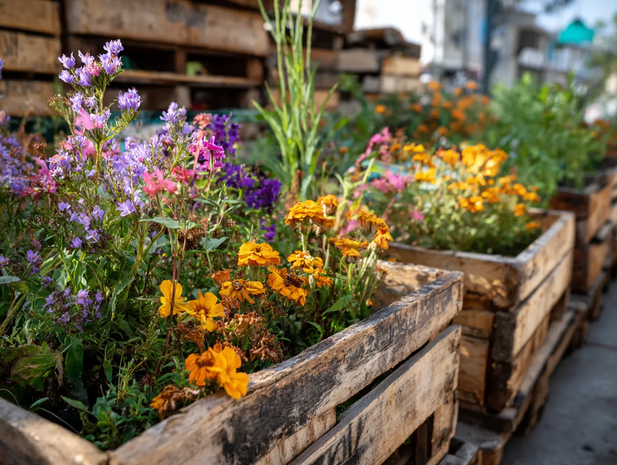 Plant Butterfly-Attracting Flowers in a Pallet to Create a Butterfly Garden
