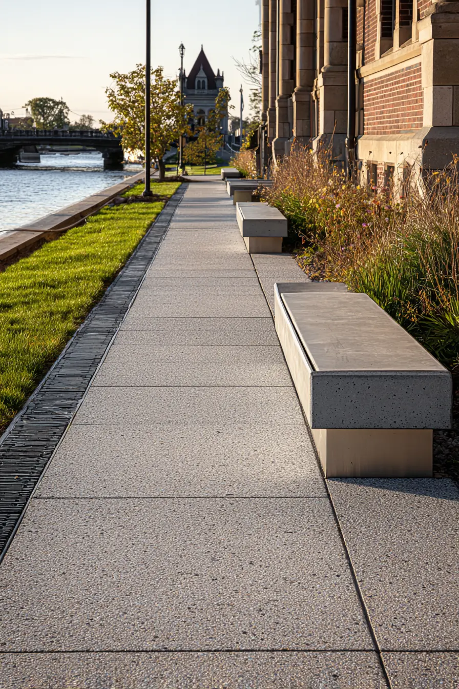 Modern Riverwalk Edge with Clean Lines