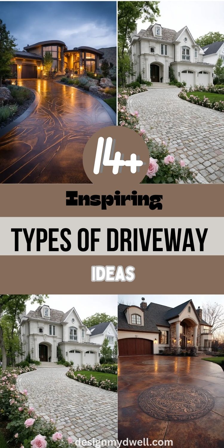 14+ Inspiring Types of Driveway Ideas
