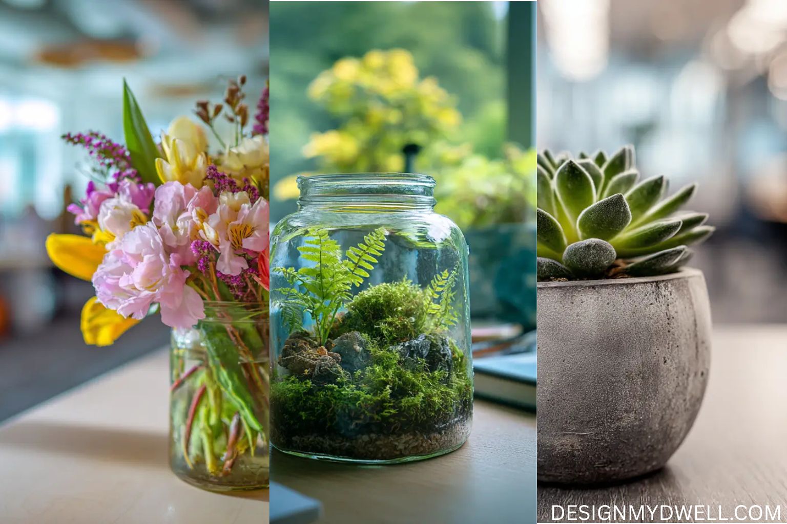 14 Plant Decor Ideas for Your Home Office Desk