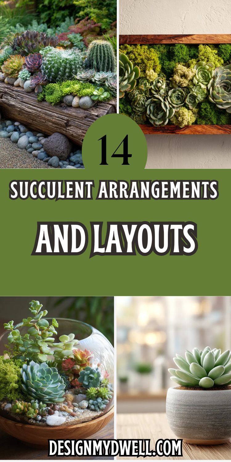 14 Succulent Arrangements and Layouts for Your Home