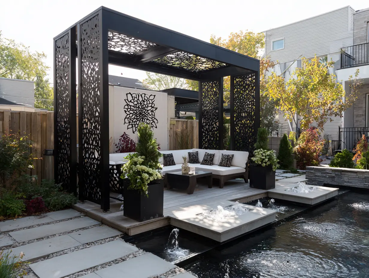 Accentuate With Geometric Metal Panels