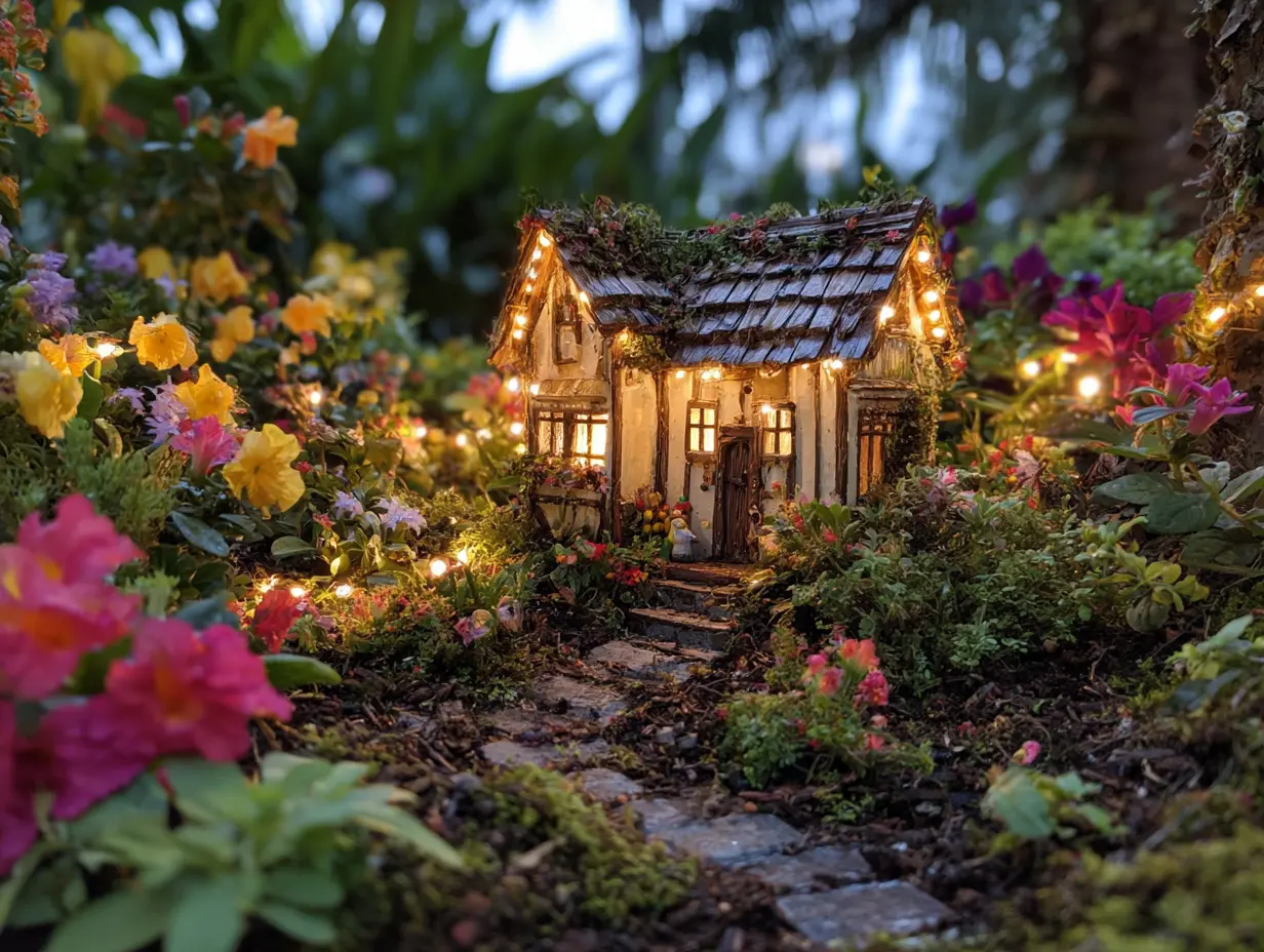 Create a Magical Mini Flower Garden With Fairy Decorations